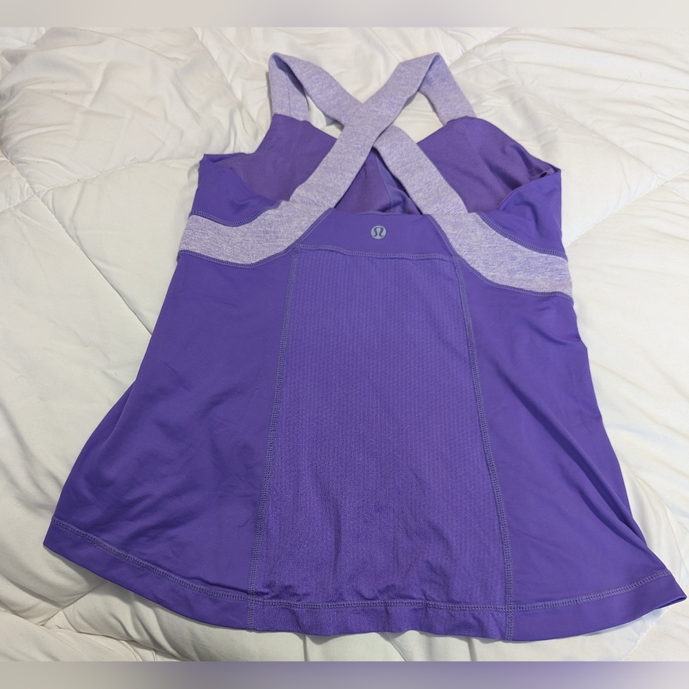 Lululemon purple razorback tank Sz: 6